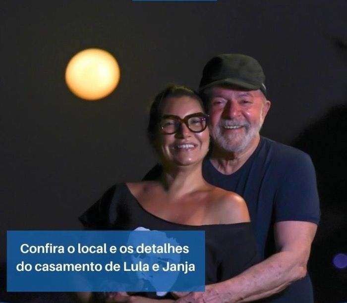 CONFIRA O LOCAL E DETALHES DO CASAMENTO DE LULA E JANJA.