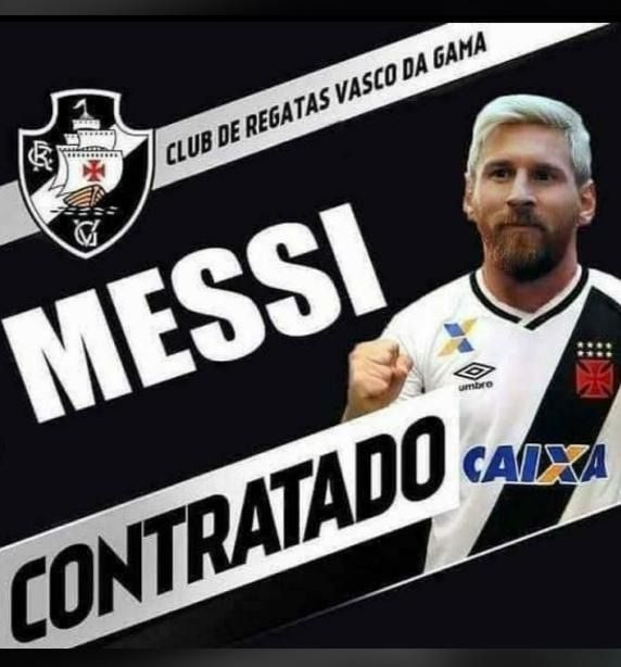 Messi irá receber 150 milhões de dólares no Vasco, revela o jogador